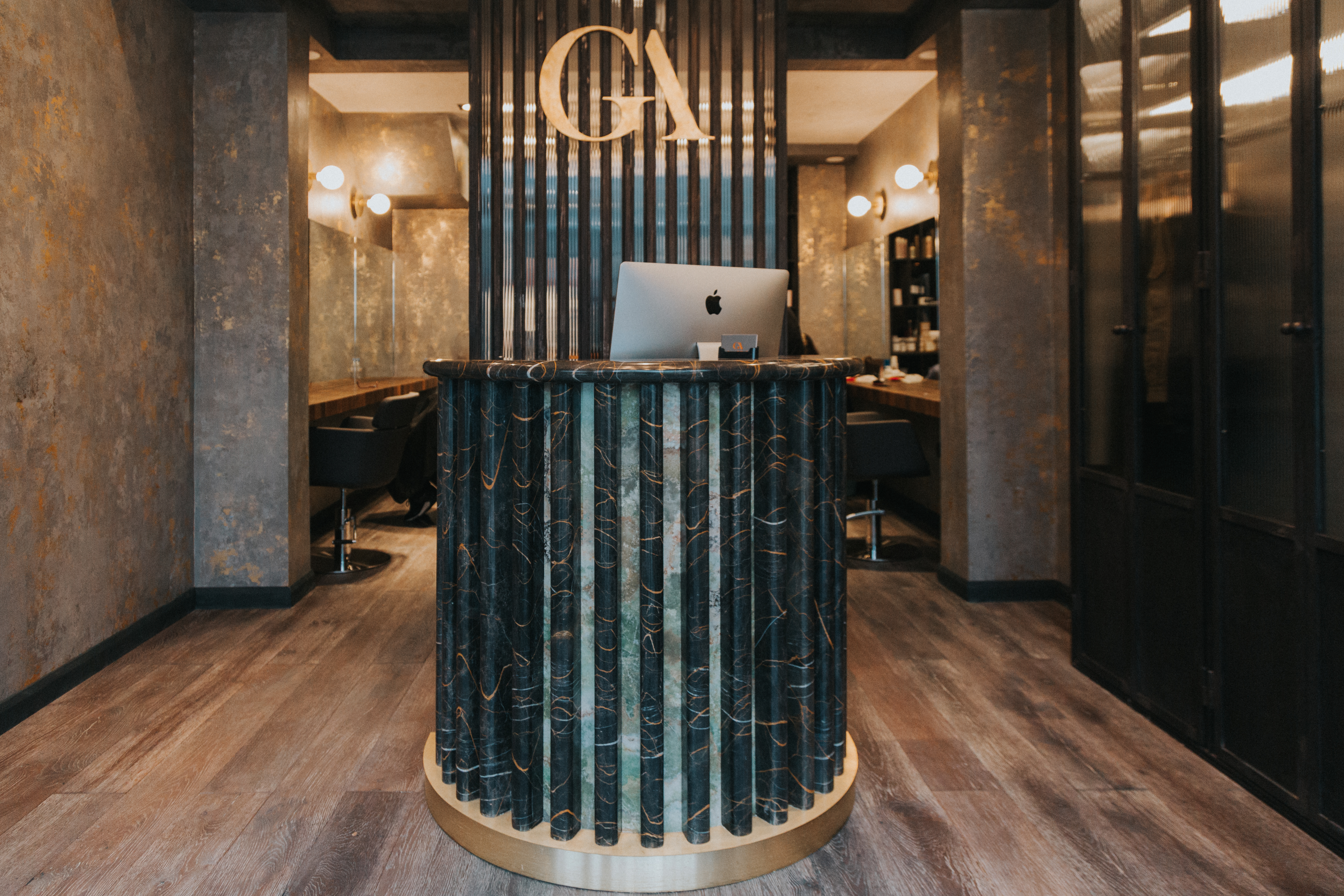 GA Salons reception area