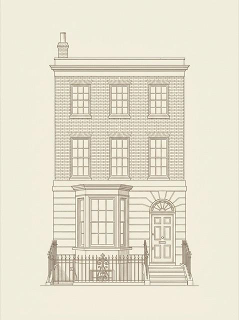 Engraved portrait of the Chelsea house